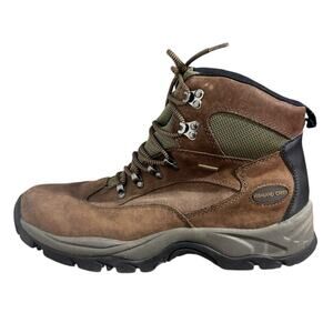 Highland Creek Hiking Del-Tex Work Boot Men 13 Brown Green Gorpcore Camping